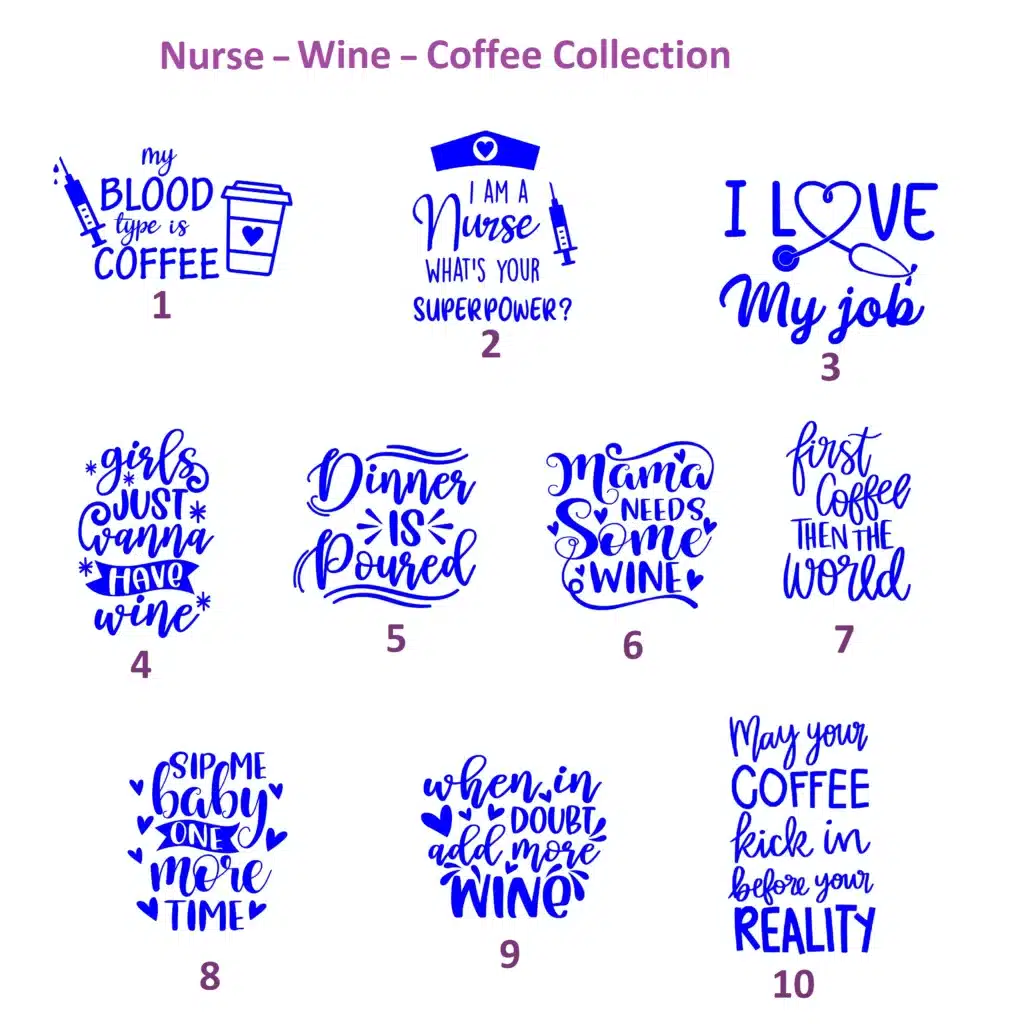 Nurse Wine Coffee Collection