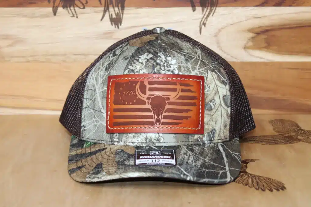 Leather Patch Hat Steer Flag