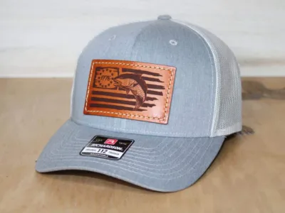 Richardson 112 PFP Duck Camo Leather Patch Custom Hat + Your Logo