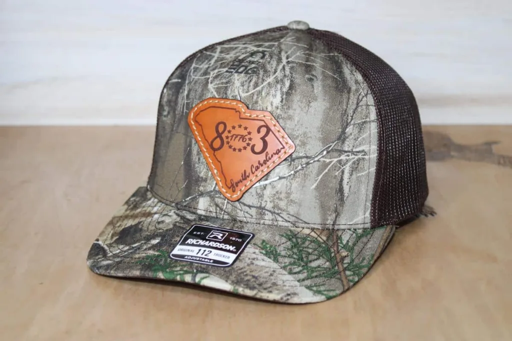 112P South Carolina Leather Patch Hats