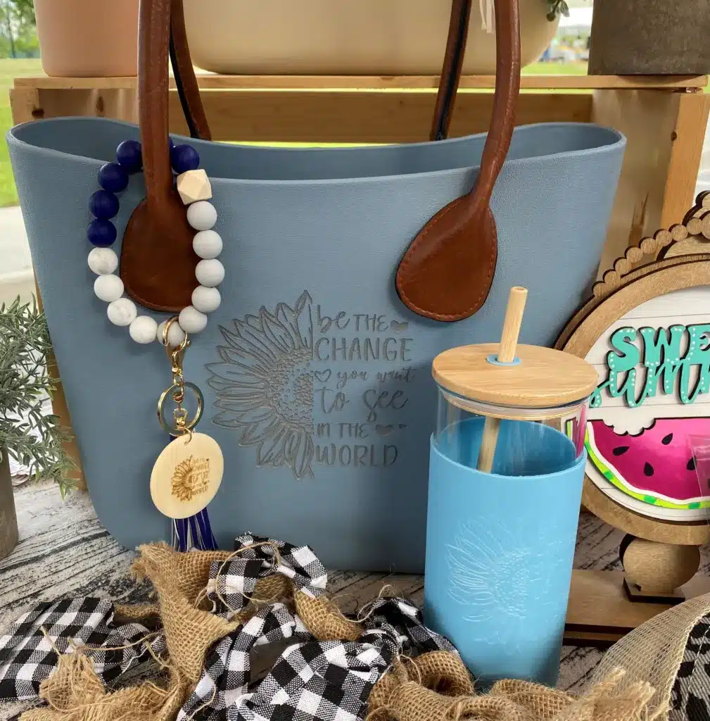Personalized Tote and Tumbler Combo